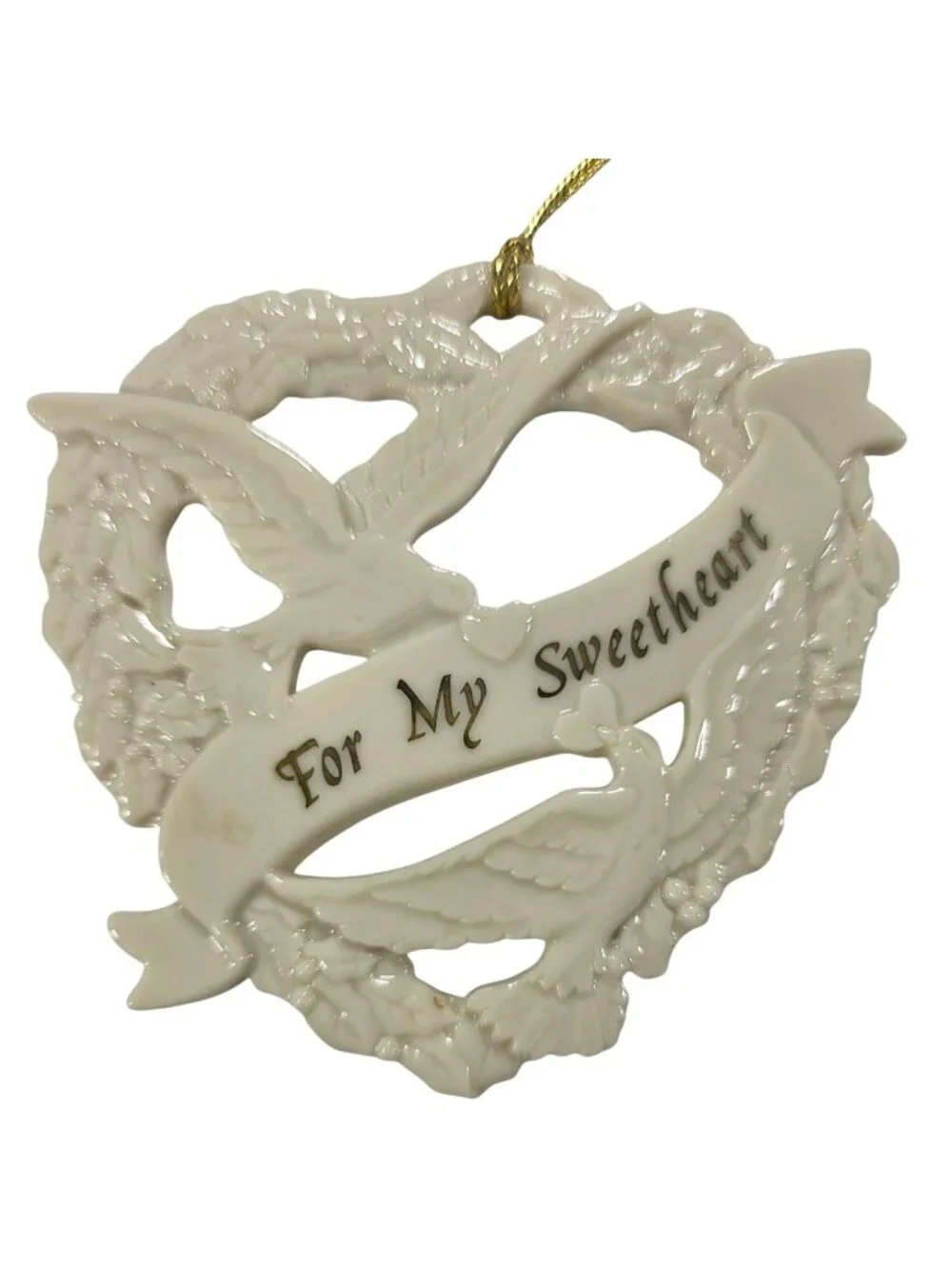 Lenox Porcelain Heart Ornament 